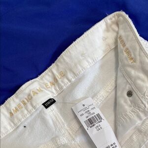 American Eagle White Jean Shorts
